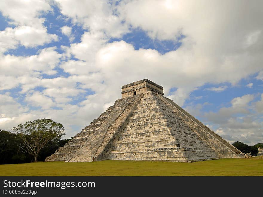 The big pyramid in Chichen Itza, Mexico. The big pyramid in Chichen Itza, Mexico