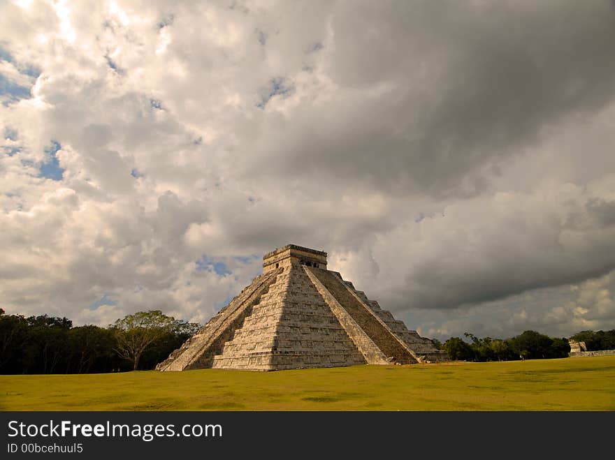 The big pyramid in Chichen Itza, Mexico. The big pyramid in Chichen Itza, Mexico