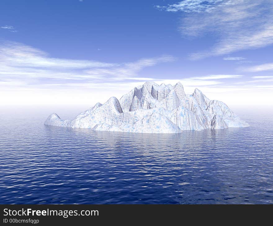 Big antarctic iceberg - 3d scene. More in my portfolio. Big antarctic iceberg - 3d scene. More in my portfolio.