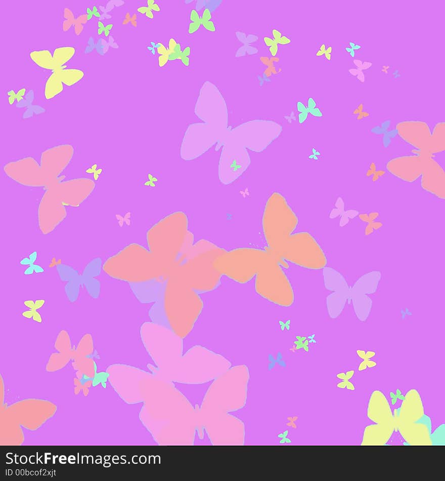 Moths background pattern