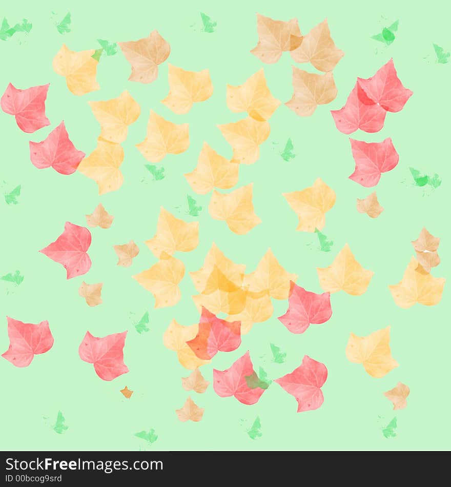 Autumn leaves art