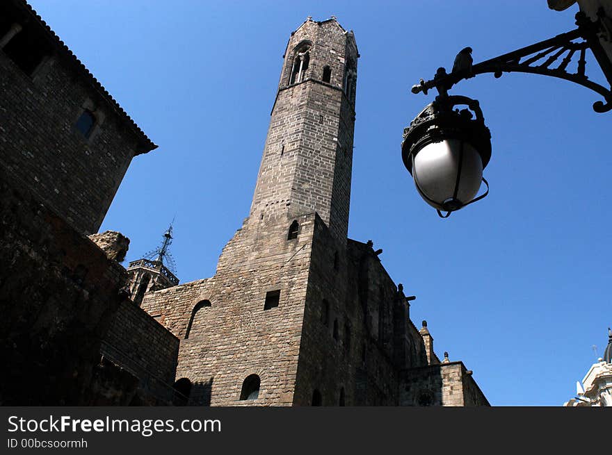 In the historic centrum of Barcelona. In the historic centrum of Barcelona