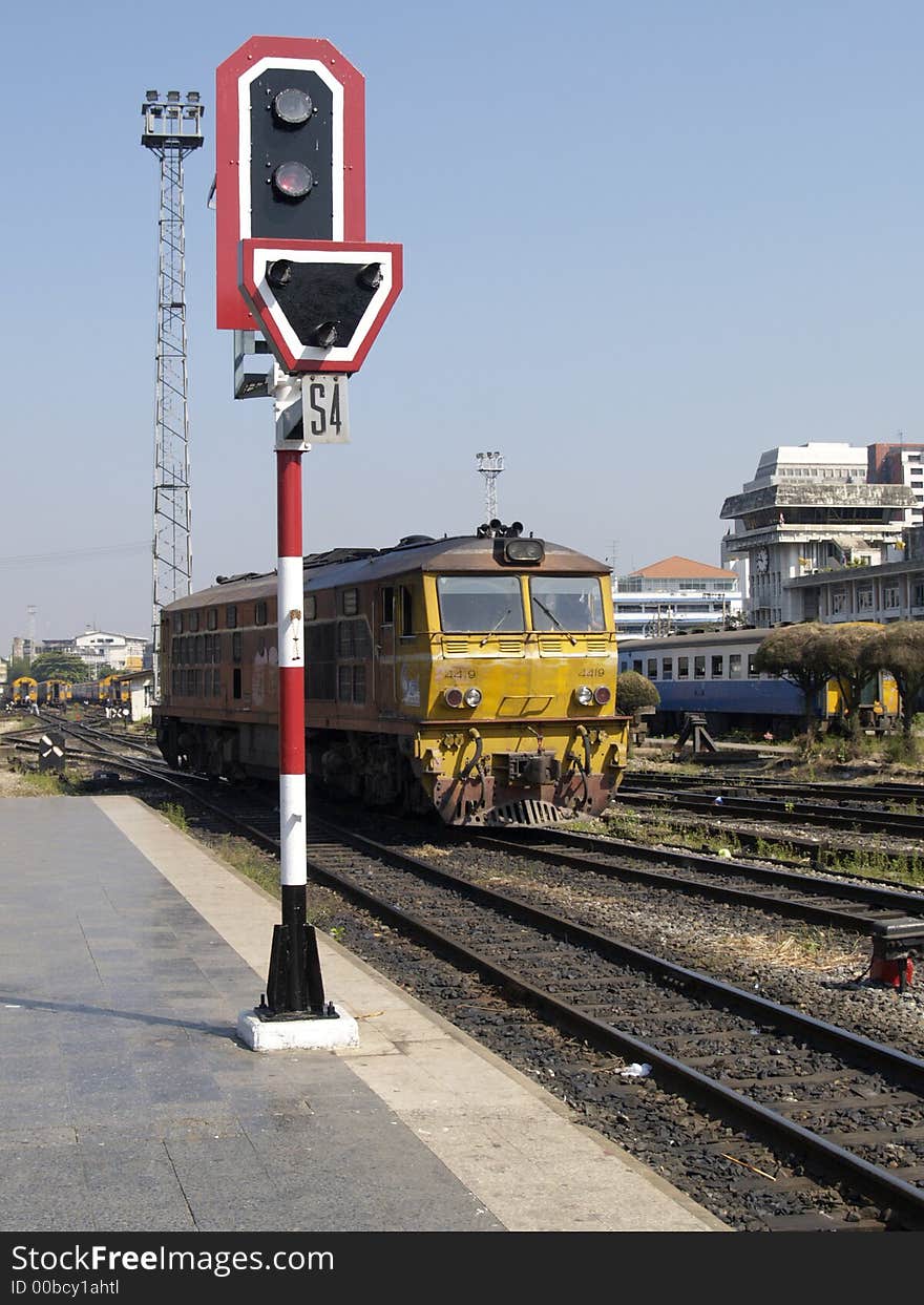 Railway Signal And Locomotive