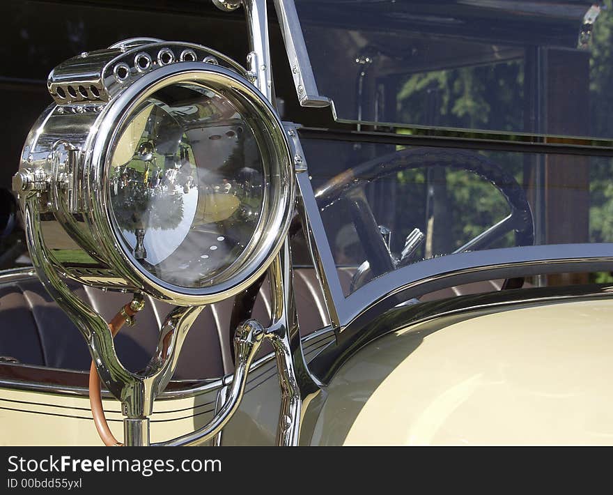 Antique Acetylene Car Lamp - 1925 Voisin