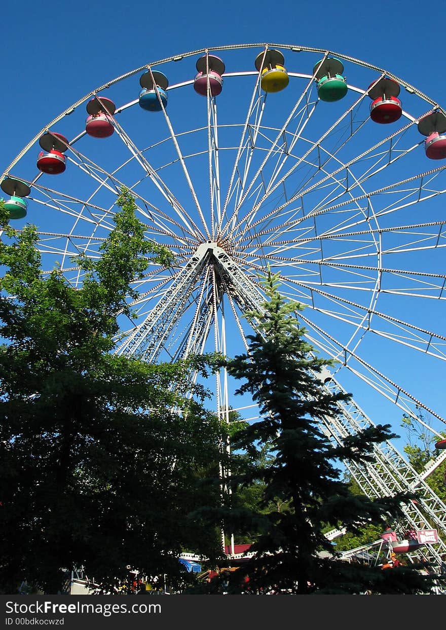 Ferris Wheel through the trees