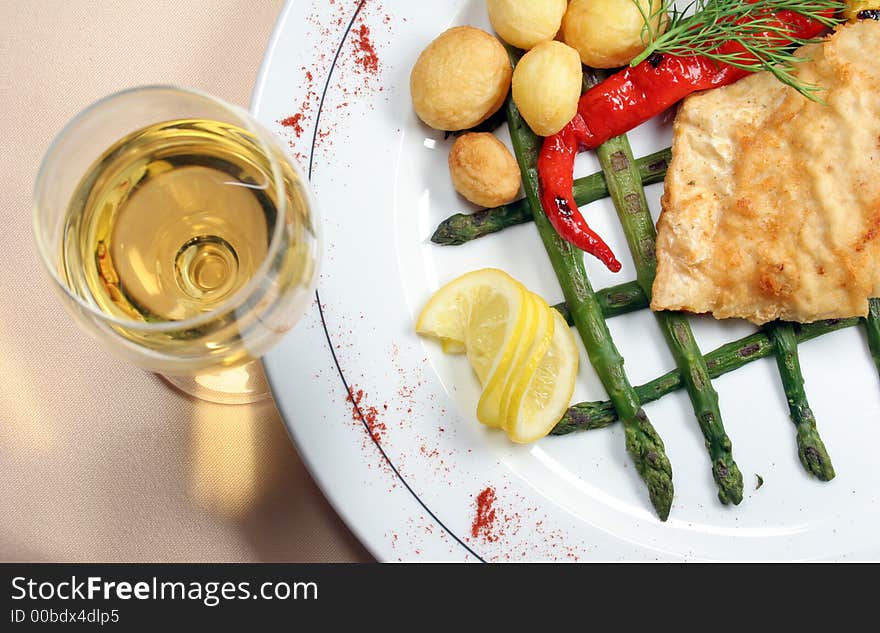 Fillet  with oven potatoes