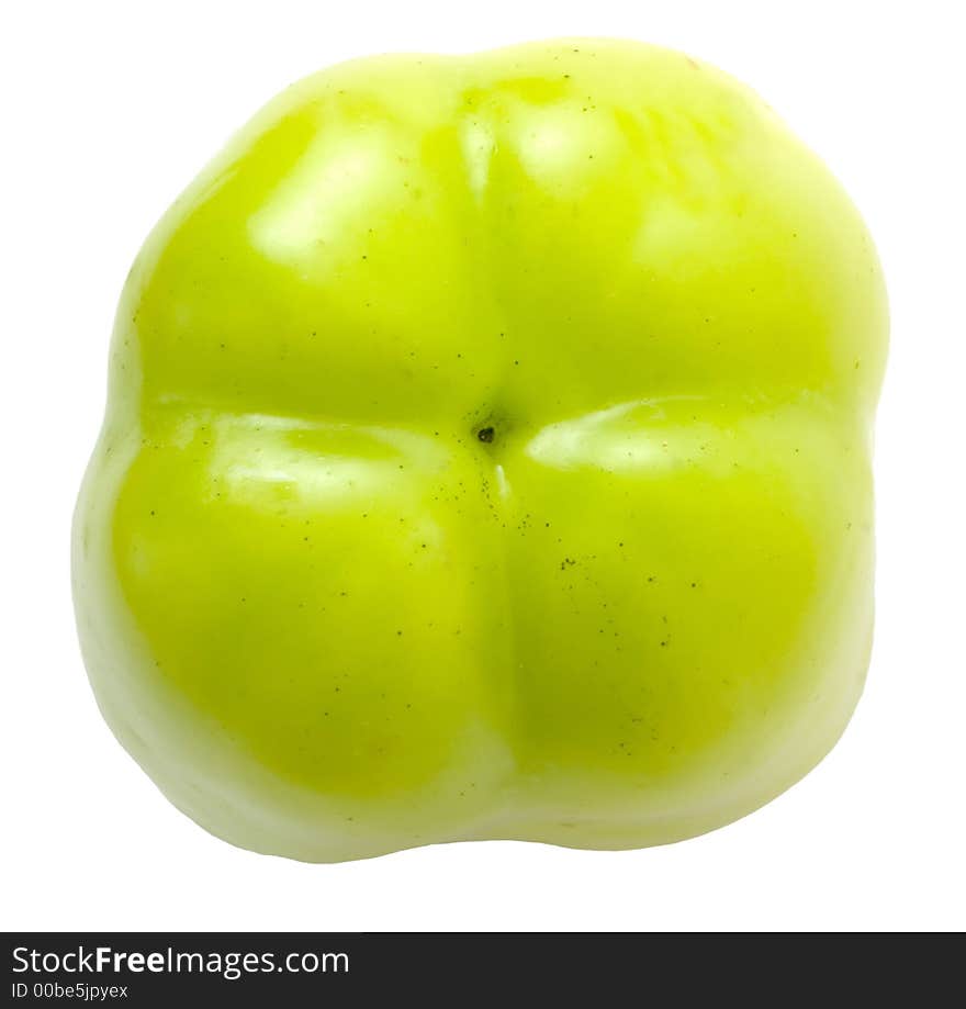 Close up of green bellpepper. Close up of green bellpepper