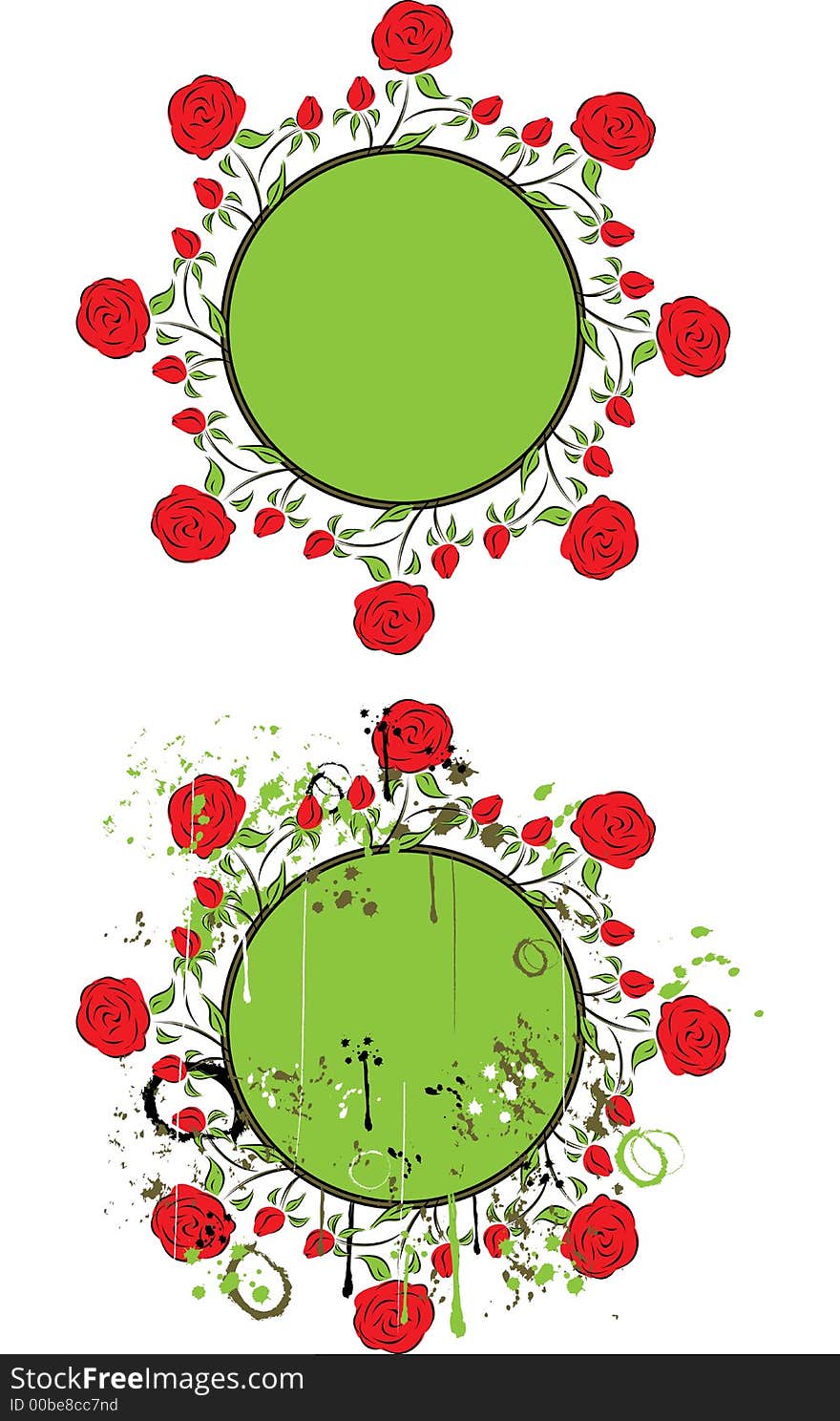 Frame With A Rose, Vector