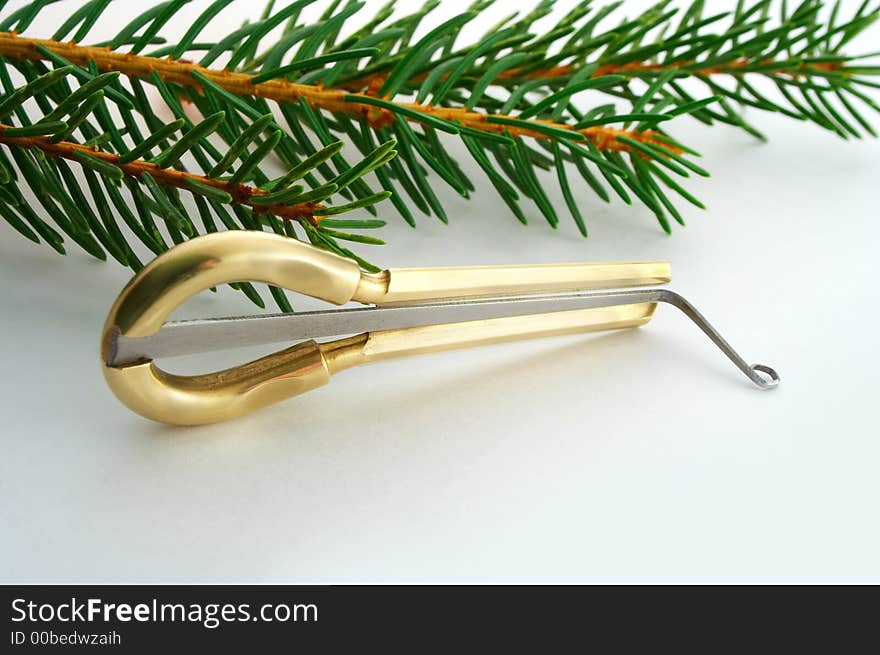 Jew's harp with fir-tree branch