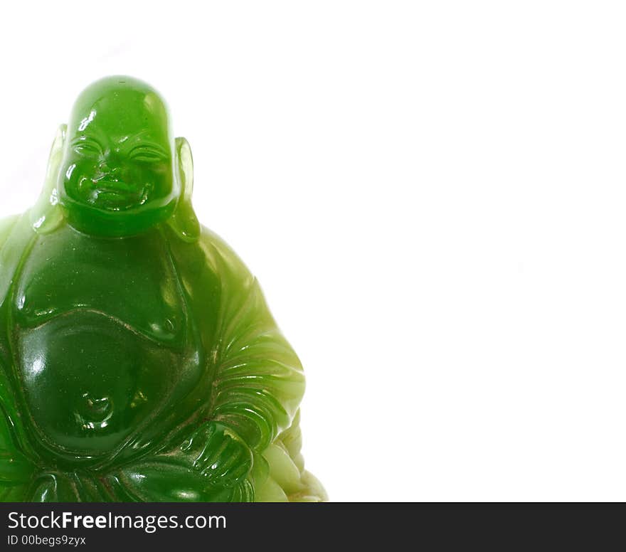 Picture of a fat green buddha