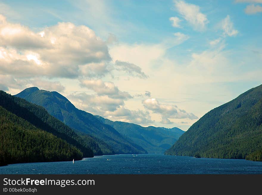 North bound in the Inside Passage. North bound in the Inside Passage