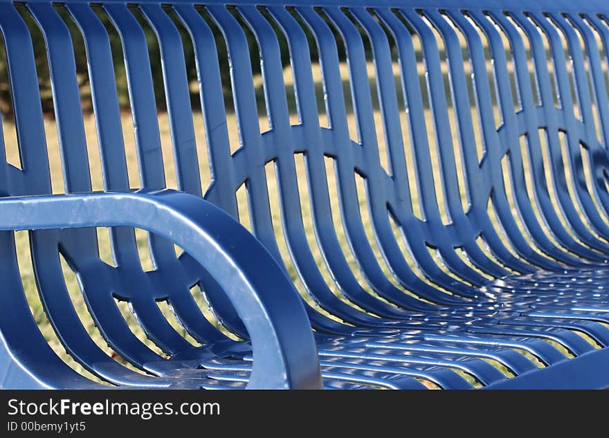 A bench on the lake. A bench on the lake