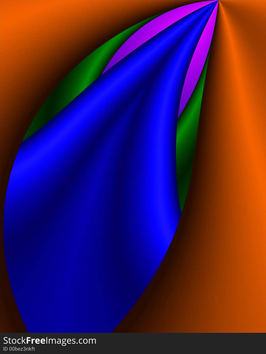 Abstract fractal image resembling an arrangement of satin fabrics. Abstract fractal image resembling an arrangement of satin fabrics