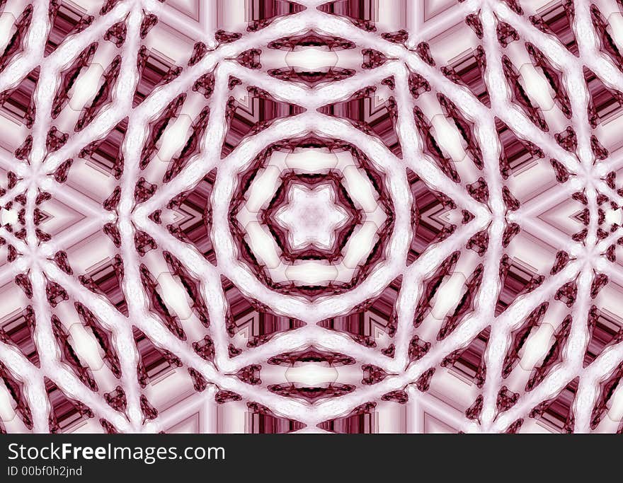 Kaleidoscopic interference pattern produced by a laser beam reflected from a polymer film. Kaleidoscopic interference pattern produced by a laser beam reflected from a polymer film