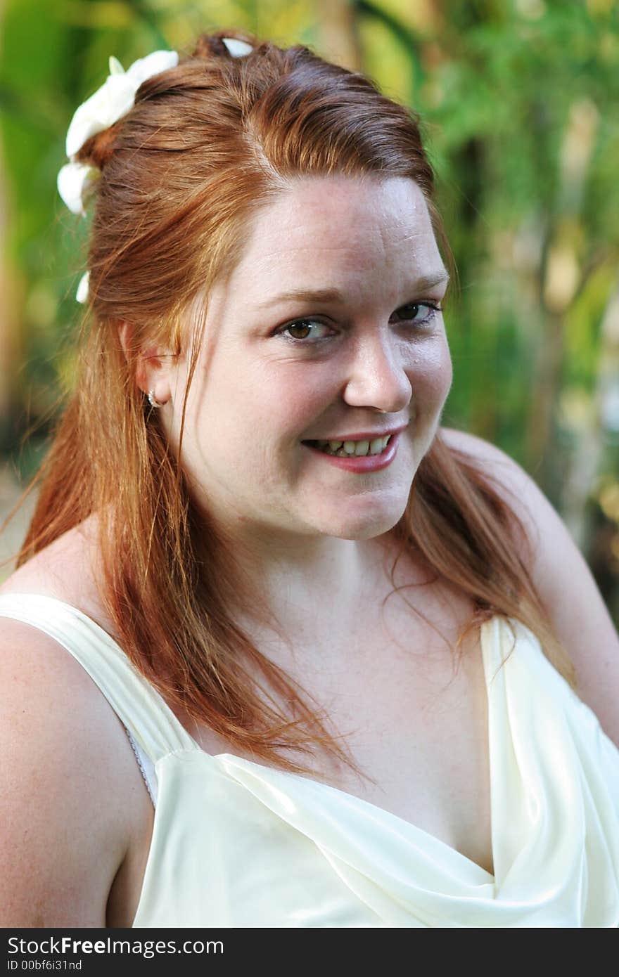 Gorgeous bride with red hair. Gorgeous bride with red hair