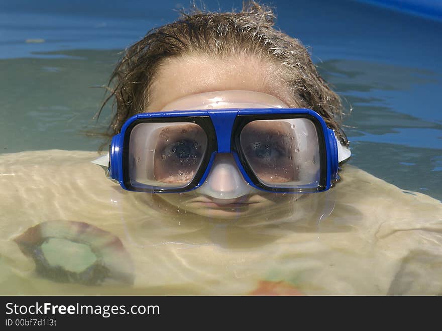 Goggles and dirty water make for a cooling image. Goggles and dirty water make for a cooling image.