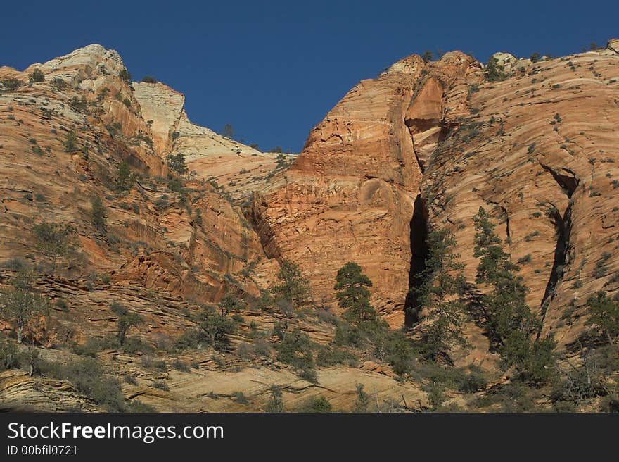 Mountains in Zion National Park