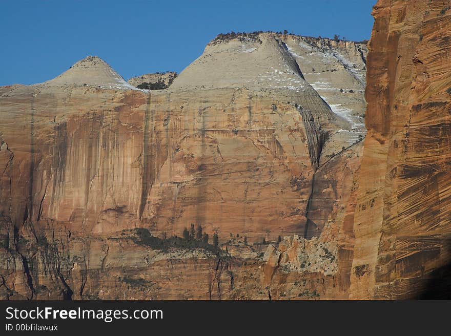 Mountains in Zion National Park Utah