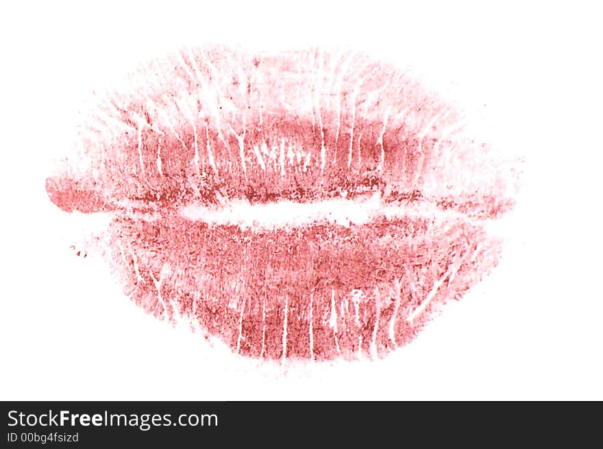 Red Lip Imprint