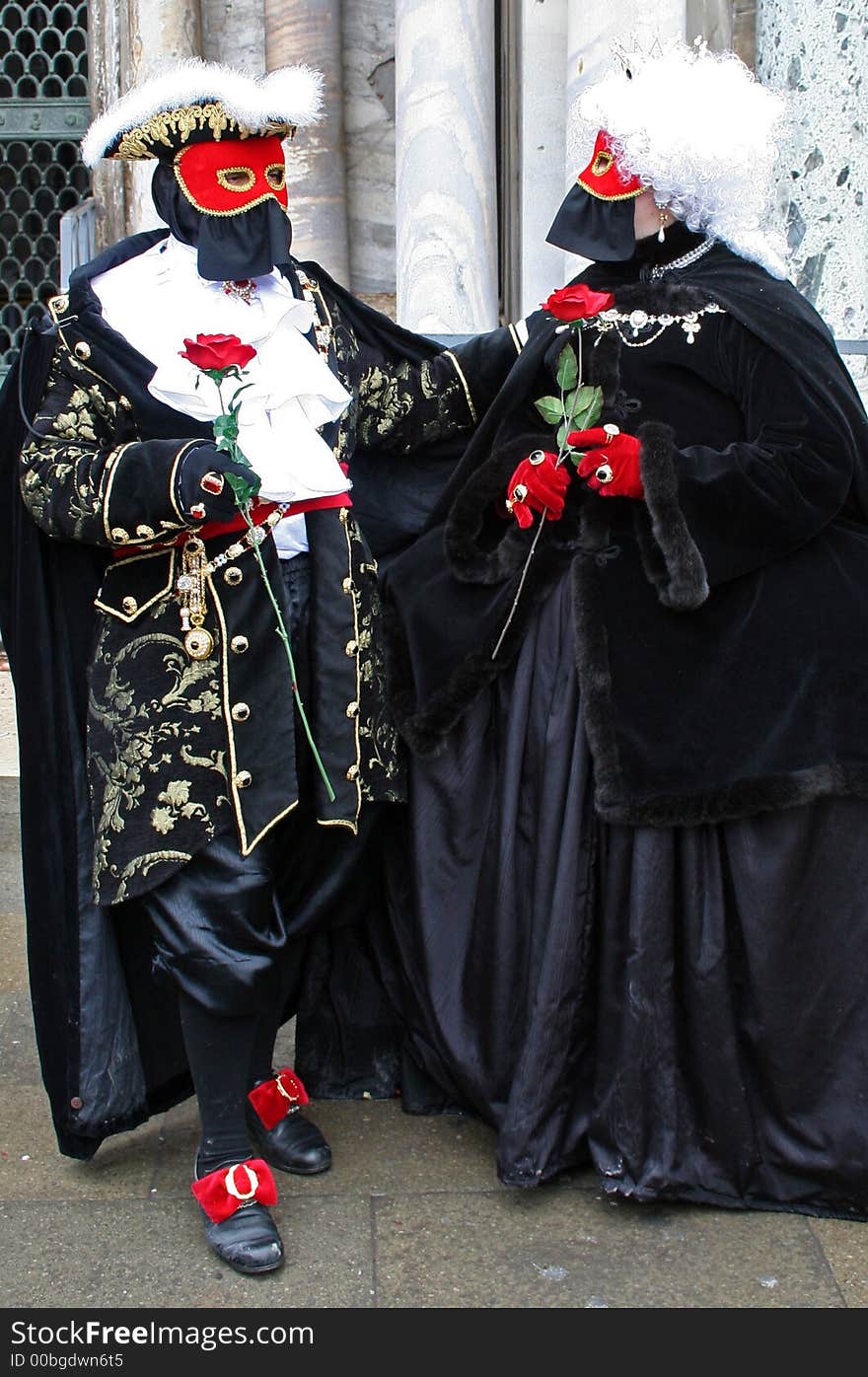 Masks of  Carnival of  Venice Italy