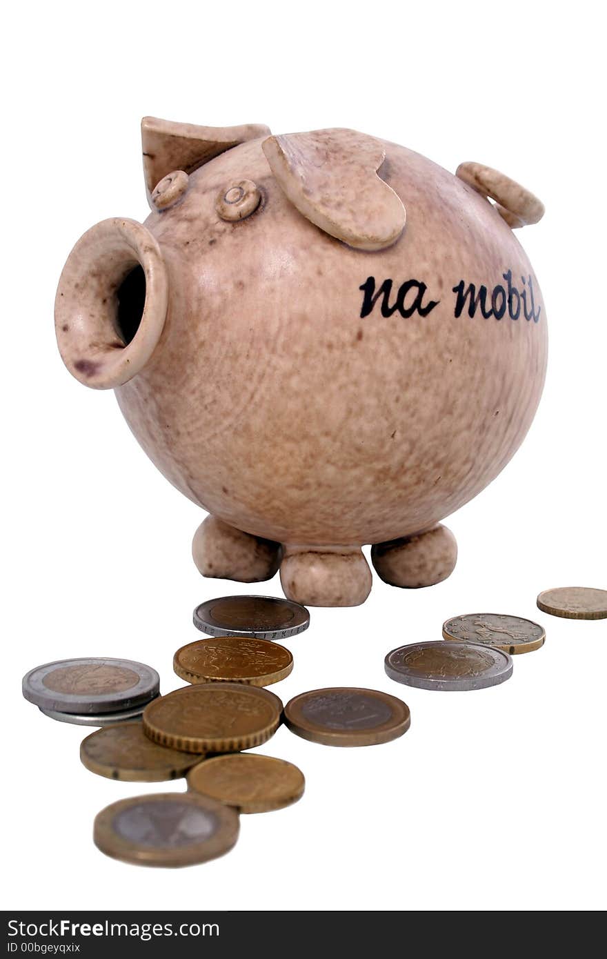 Piggy bank but human money. Piggy bank but human money