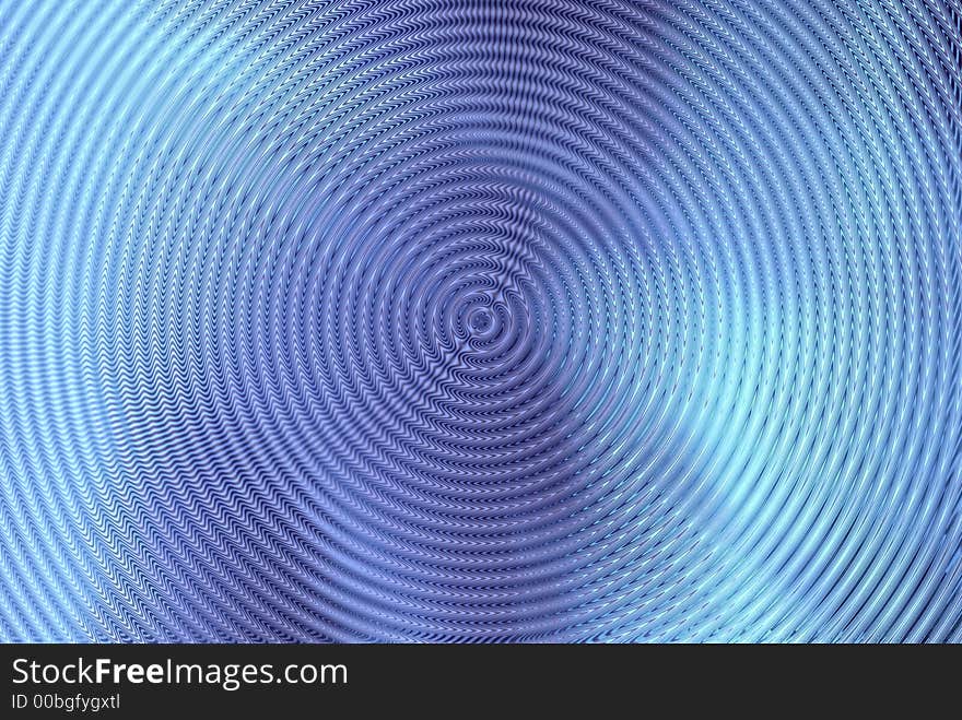 Abstract hypnotic blue 3D background. Abstract hypnotic blue 3D background