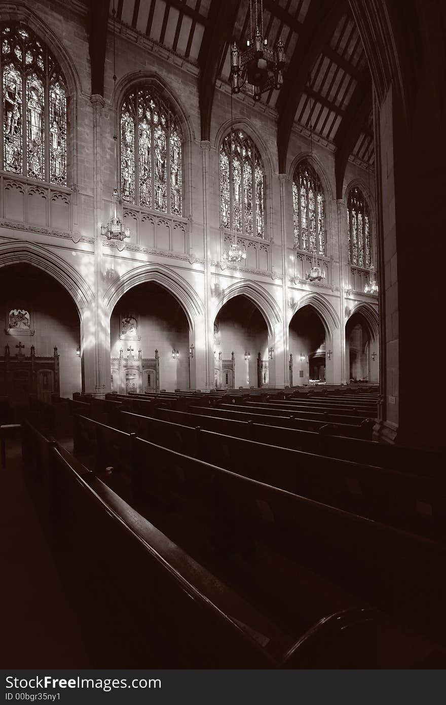 Shot inside a historic Catholic Church in Sqan Francosco, CA.