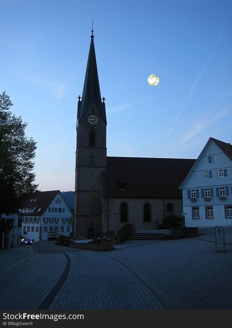 Village in the night