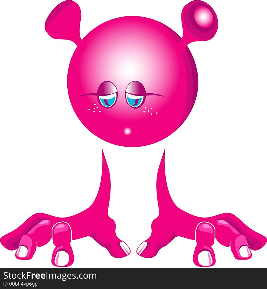 Bubbled Head Pinkie Creature