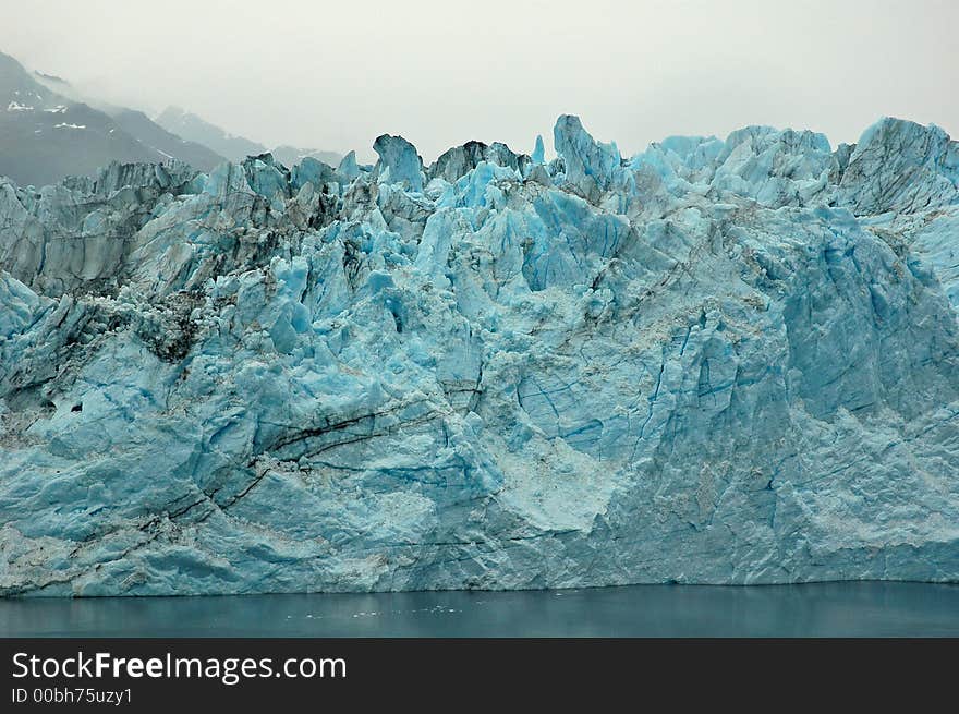 Harvard Glacier in the College Fjord, Alaska. Harvard Glacier in the College Fjord, Alaska