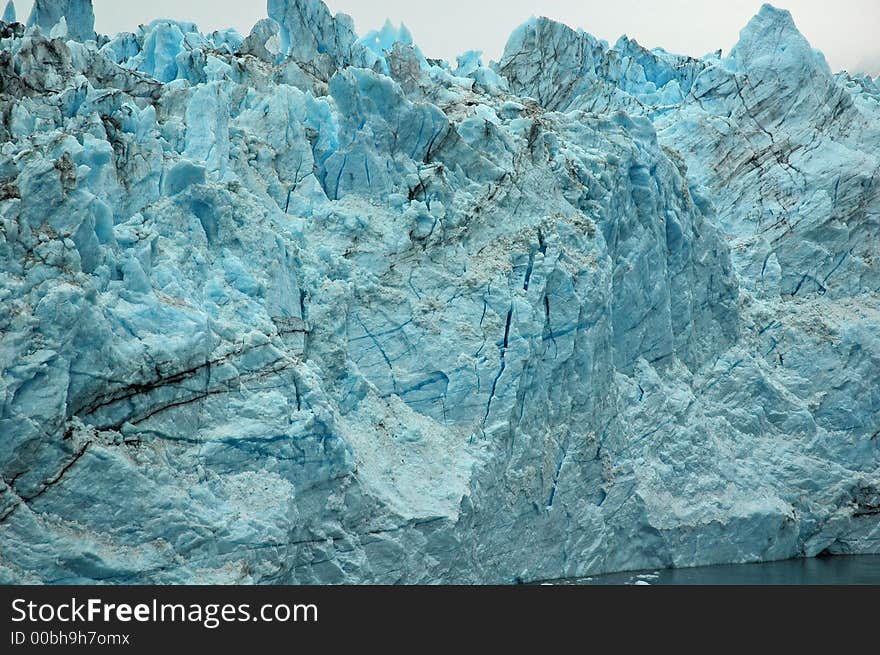 Harvard Glacier in the College Fjord, Alaska. Harvard Glacier in the College Fjord, Alaska