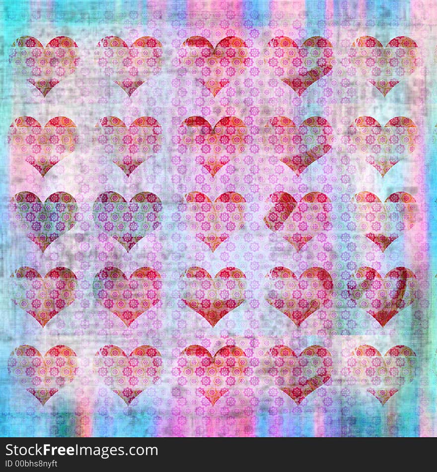 Soft, romantic, grungy batik background for design and scrapbooking. Soft, romantic, grungy batik background for design and scrapbooking.