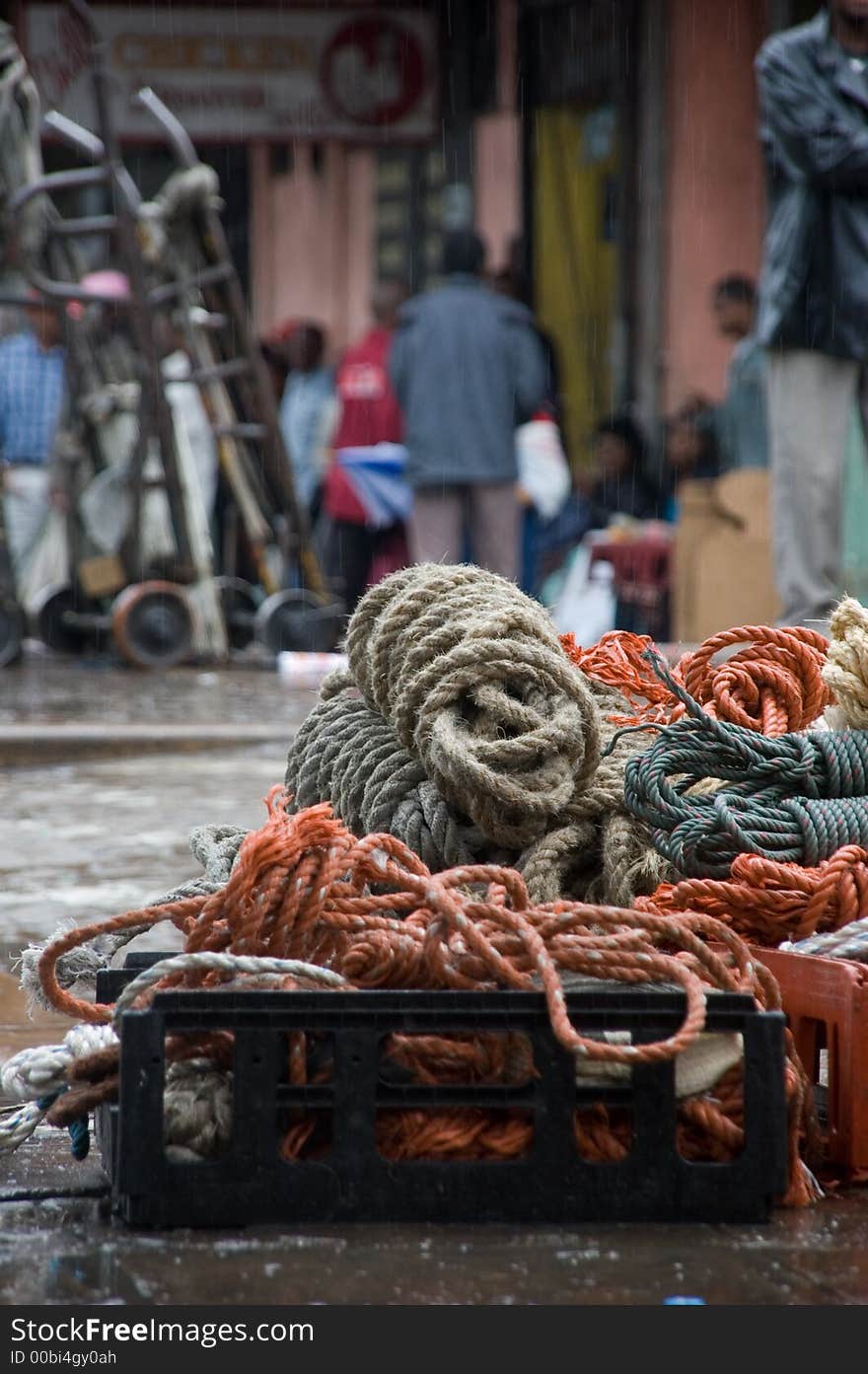 Ropes at Victoria Market, Durban South Africa. Ropes at Victoria Market, Durban South Africa