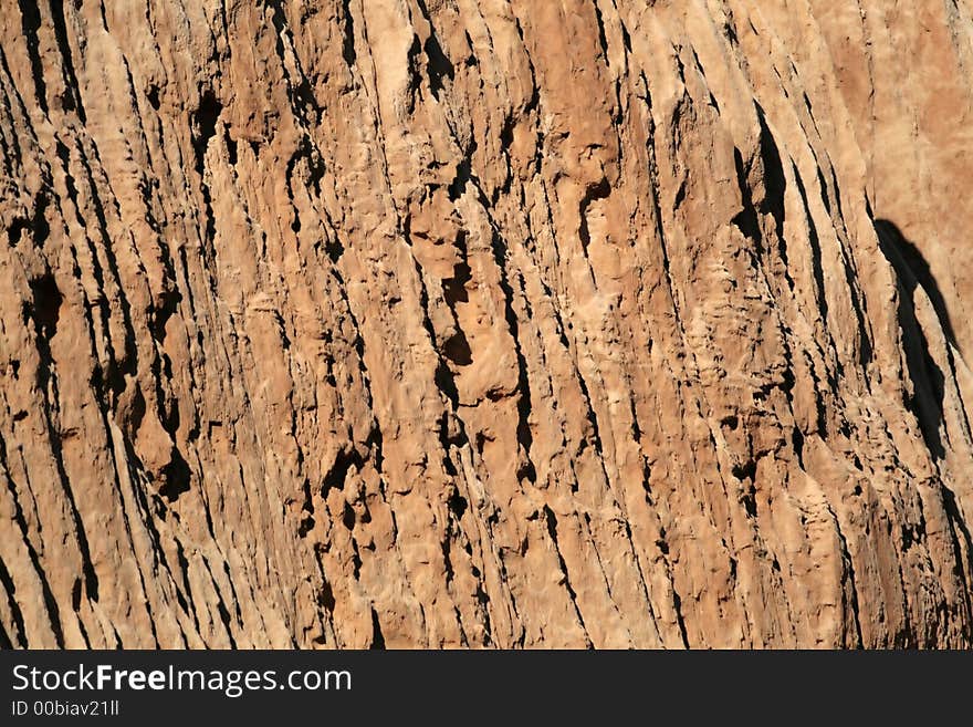 Orange colored dirt cliffs in California. Orange colored dirt cliffs in California