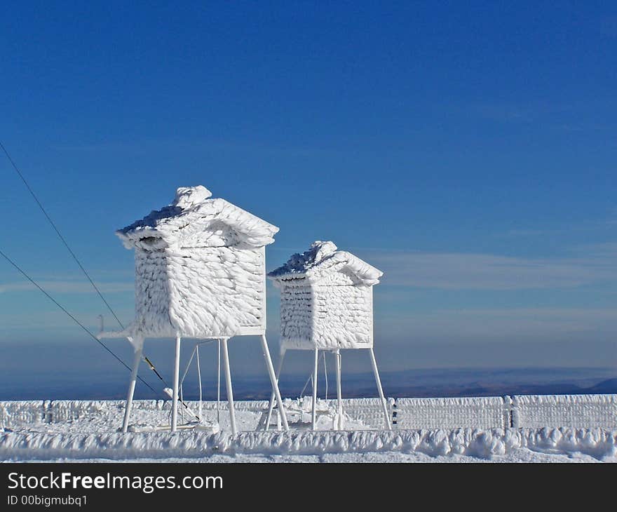 Thermometer little houses