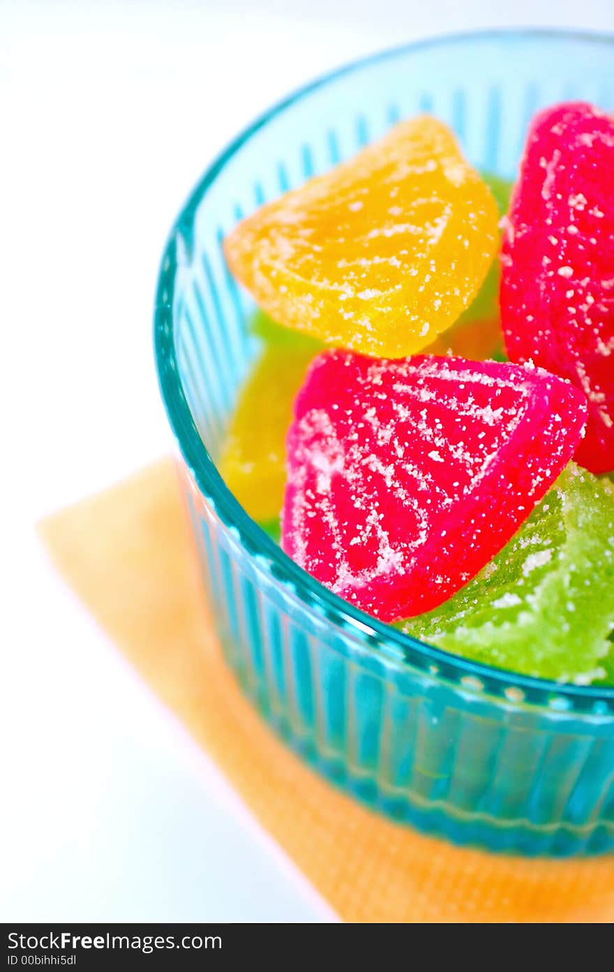 Fruit Jellies In The Blue Vase