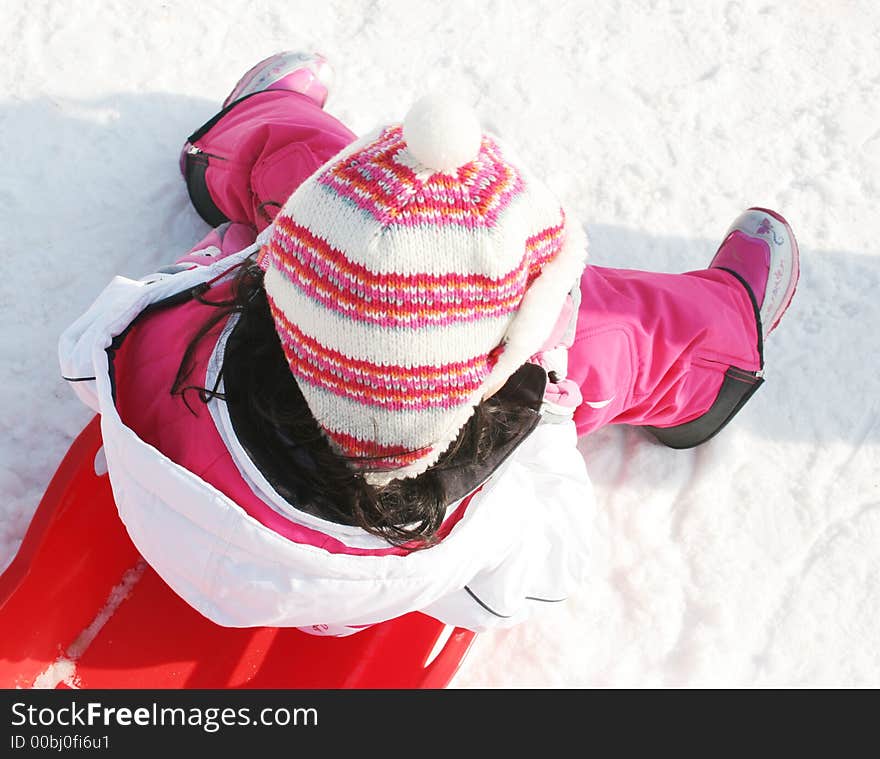 It is hard work sledding all day