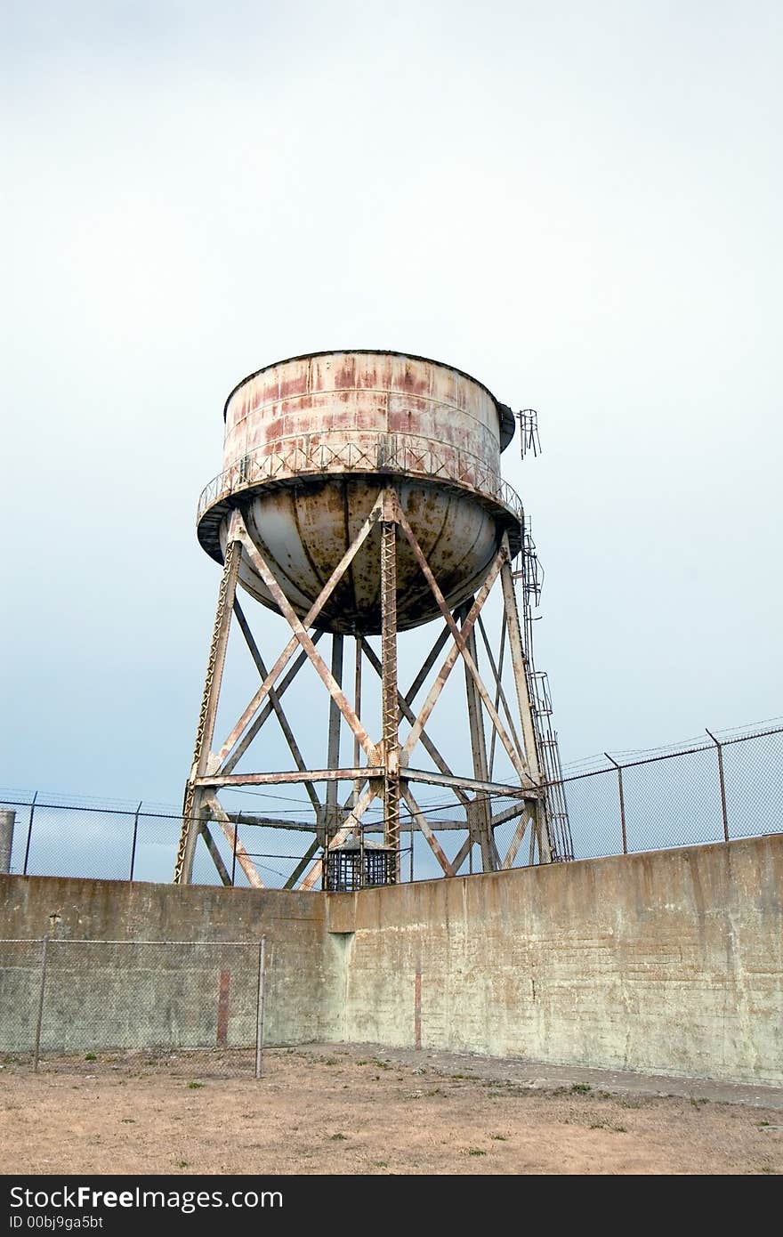 Exercise yard at Alcatraz