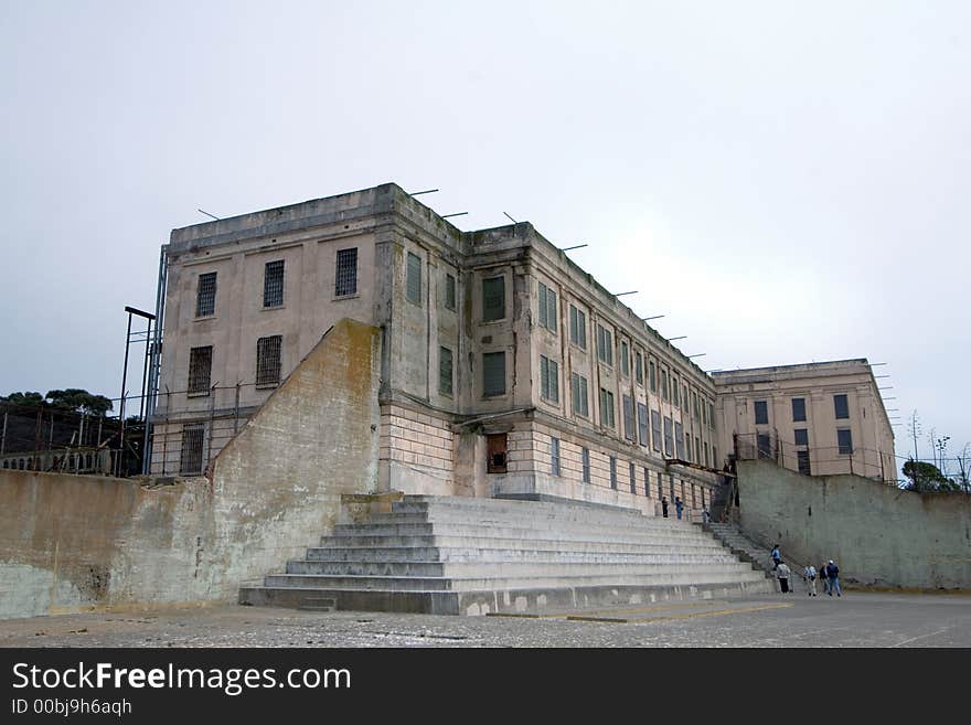 Exercise yard at Alcatraz