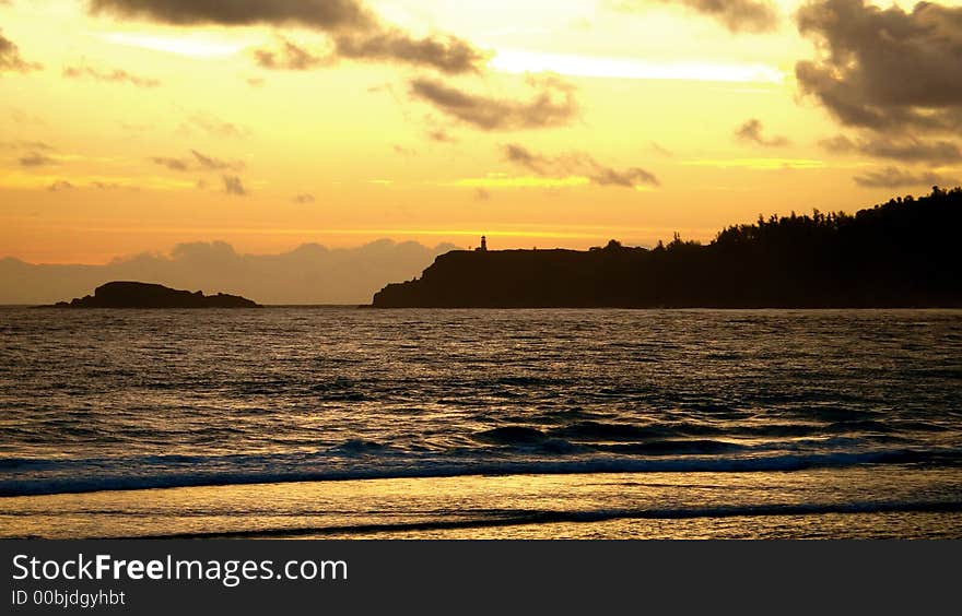 Sunrise over Lighthouse