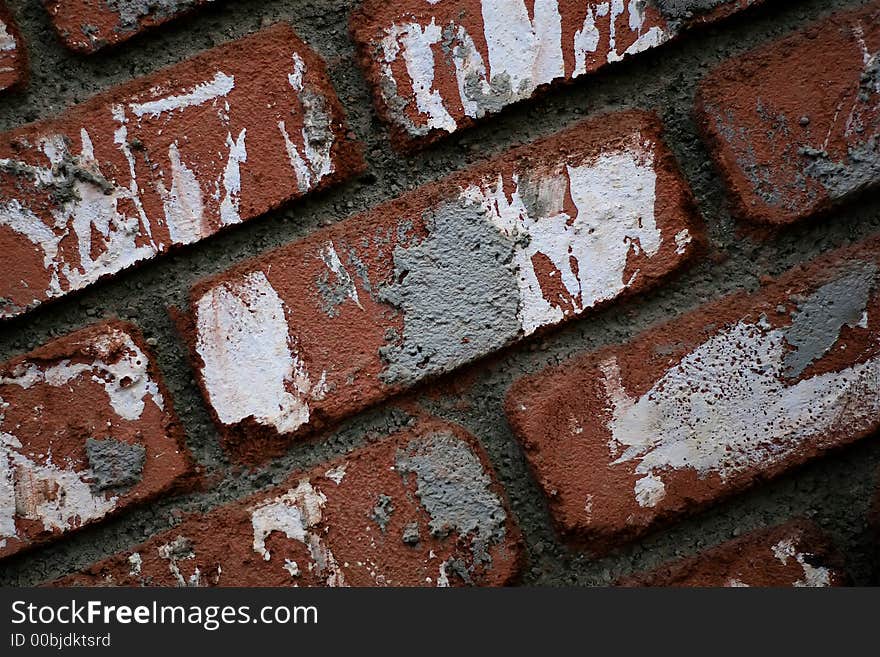 Red brick wall image, suitable for backgrounds. Red brick wall image, suitable for backgrounds