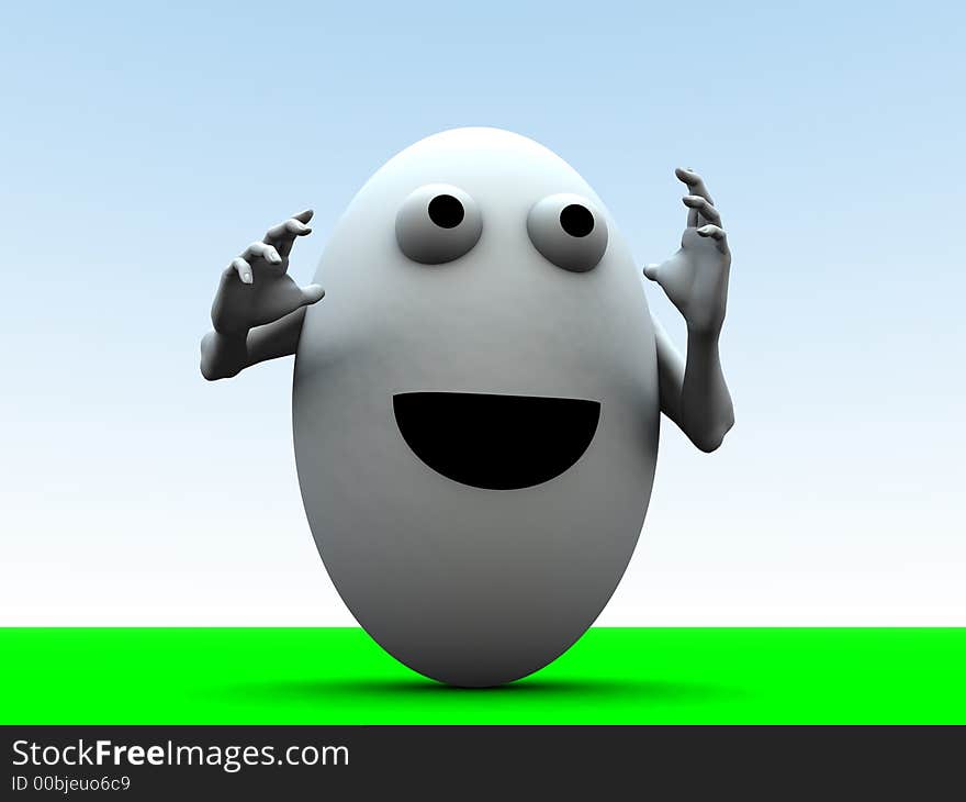 A simple toon based image of a egg man this image is suitable for images relating to Easter and food. A simple toon based image of a egg man this image is suitable for images relating to Easter and food.