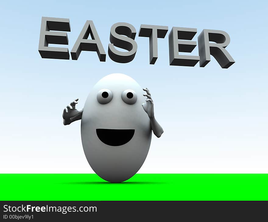 A simple toon based image of a egg man this image is suitable for images relating to Easter and food. A simple toon based image of a egg man this image is suitable for images relating to Easter and food.