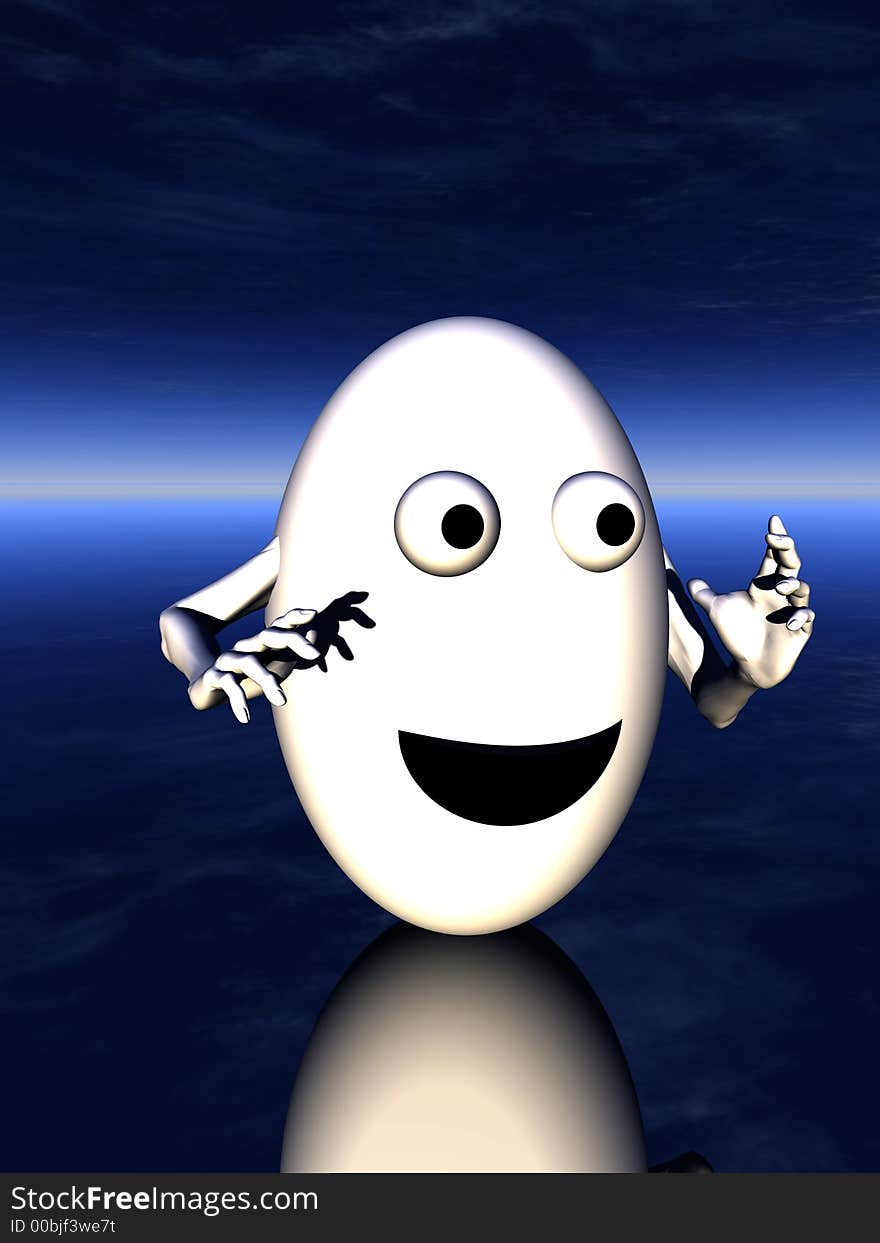 A simple toon based image of a egg man this image is suitable for images relating to Easter and food. A simple toon based image of a egg man this image is suitable for images relating to Easter and food.