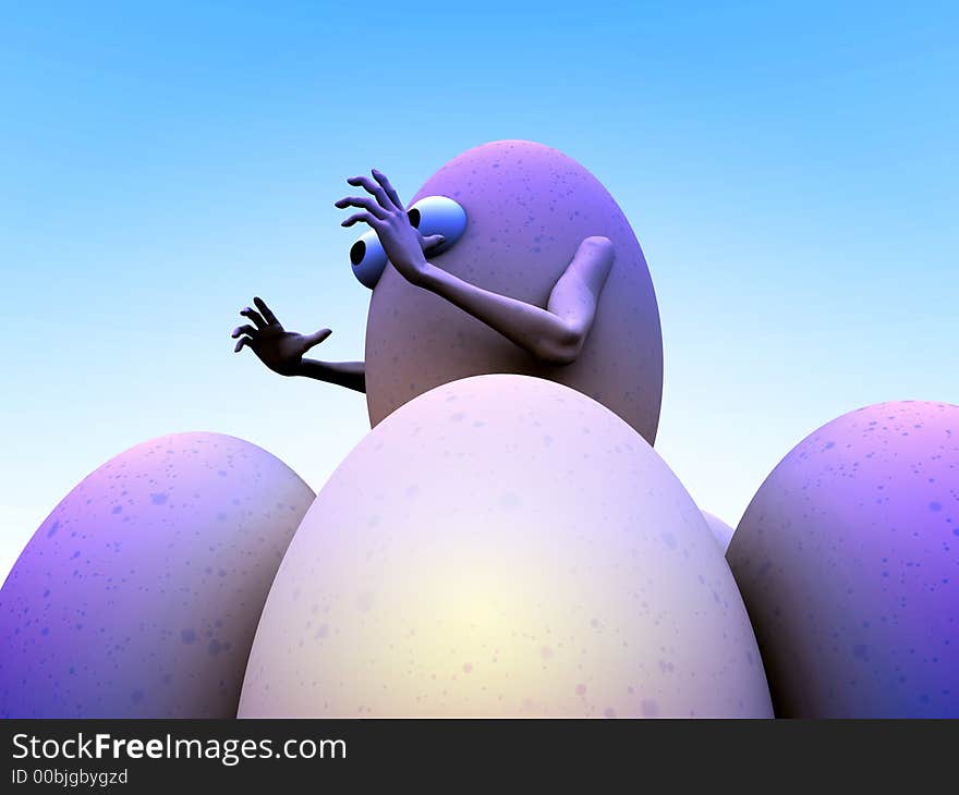 A simple toon based image of a egg man this image is suitable for images relating to Easter and food. A simple toon based image of a egg man this image is suitable for images relating to Easter and food.