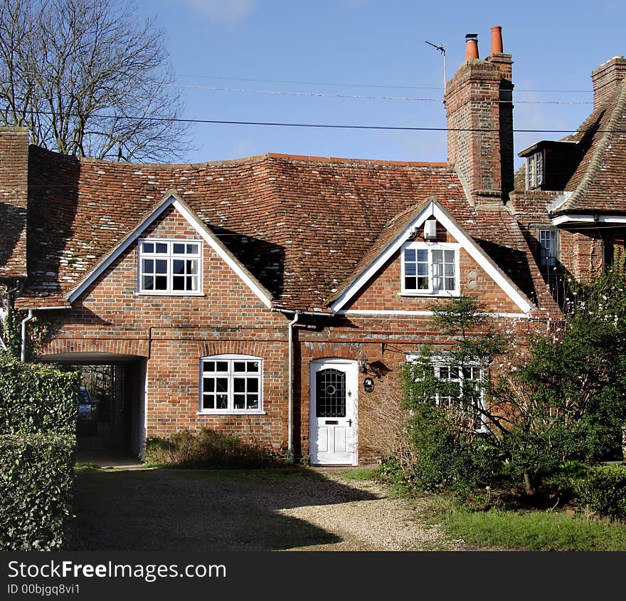 Quaint Cottage in an English Rural Village. Quaint Cottage in an English Rural Village