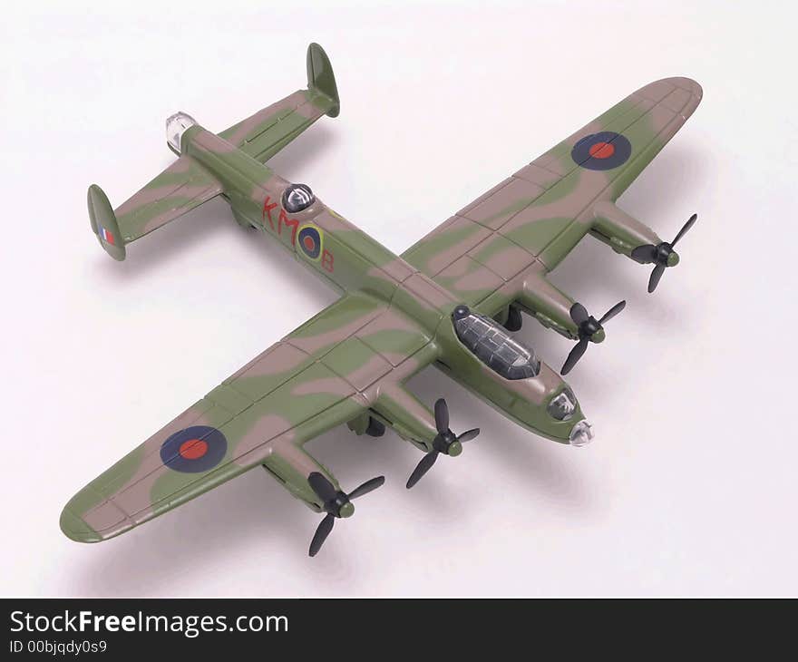 British Lancaster WWII Bomber airplane. British Lancaster WWII Bomber airplane