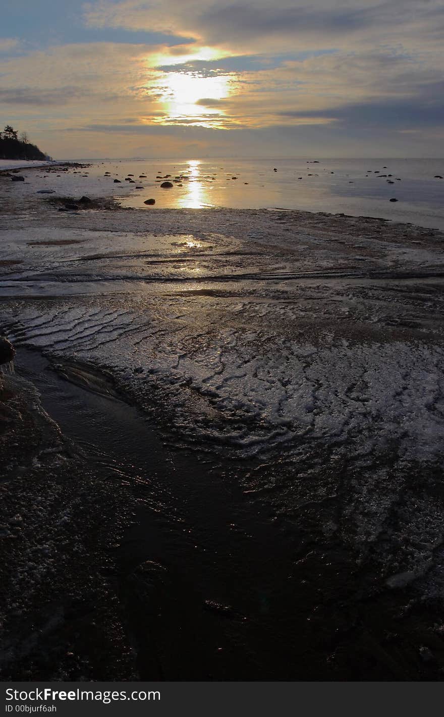 The Baltic coast at a dawn 2