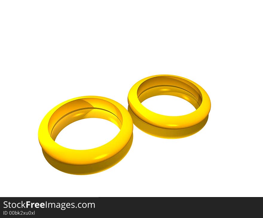 Two gold rings