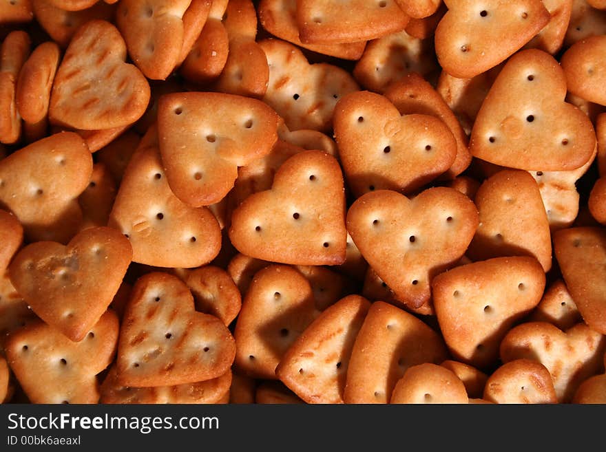 Background Made Of A Salty Cracker